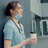 Exhausted Healthcare Worker