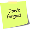 Dont Forget