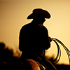 Cowboy on Horseback