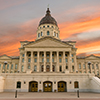 Kansas Capitol Sunset